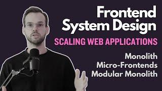 [Frontend System Design] Scaling Web Applications | Part 1