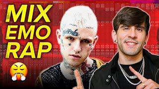 How To Mix Emo Rap (Like Lil Peep, nothing nowhere, Convolk) | Emo Rap Vocals + Guitar Trap Beats