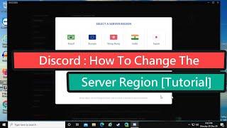 Discord : How to Change the Server Region [Tutorial]