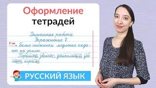 Оформление тетради по русскому языку. Как оформить классную и домашнюю работу по русскому языку?