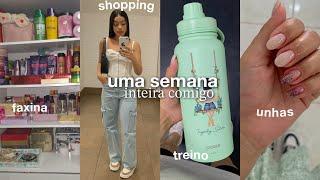 VLOG: UMA SEMANA COMIGO | faxina no quarto, treino, compras, cinema, unhas e etc… 