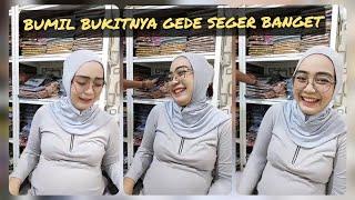 BUMIL SEGAR CANTIK HAMIL BESAR MANTAP SEMOGA SEMANGAT LIVE JUALAN JILBAB EH BUNDA NYA J1LB0B