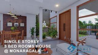 Box type Single Storey House Design @Sri Lanka | 3 bed room House | Modern House design | 2022