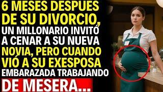 MILLONARIO INVITÓ A CENAR A SU NOVIA, PERO CUANDO VIO A SU EXESPOSA EMBARAZADA TRABAJANDO...