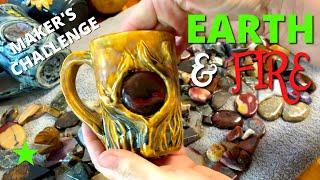 Earth and Fire: Using Polished Stones in Pottery Mugs #TheMakersChallenge3