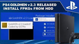 PS4 GoldHEN 2.3 Released | Install FPKGs From HDD