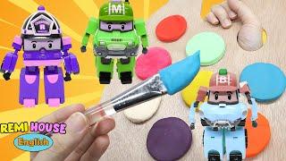 Best Color Learning Video for Kids Robocar POLI are Painted the Wrong Colors!