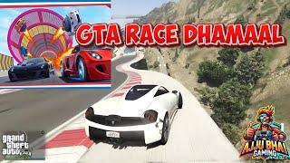 GTA 5 Impossible Race | Can I Survive These Crazy Tracks? - Ajju bhai - Captain Bow