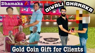 Gold Coin Gift for Clients - True Investors Guido Nh24 Ghaziabad | Diwali Celebration & Gold Coin