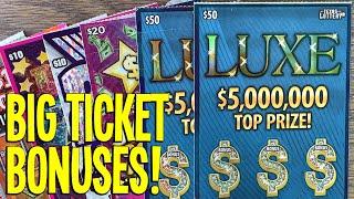 BIG TICKET BONUS WINS!!  $230 TEXAS LOTTERY Scratch Offs