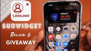 Subwidget  Youtube Subscriber Count Widget for iPhone | Review & Giveaway