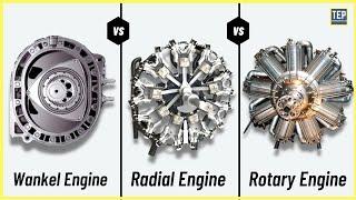 Wankel vs Radial vs Rotary | Its Parts, Working & Applications | Explained