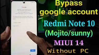 Redmi note 10 google account bypass || Frp Bypass Redmi Note 10 MIUI 14