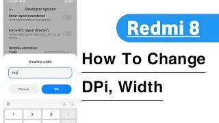 Redmi 8 How To Change DPi | Redmi 8 Me DPi Kaise Change Kare