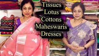 Offer Benaras Tissues, Maheswari Silks,Lotus Cottons,Dresses, Surekha Selections, Vijayawada,2025