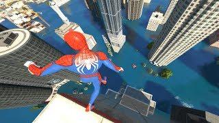 GTA 5 Water ragdolls | SPIDERMAN Jumps/Falls Compilation (Euphoria physics/Funny Moments)