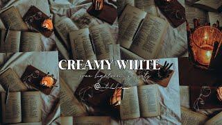 CREAMY WHITE - Lightroom Preset|Bookstagram picture editing| Free Lightroom Tutorials