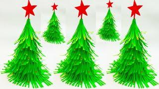 3D Paper Christmas Tree | How to Make a 3D Paper Xmas Tree DIY Tutorial Christmas 2020 8K