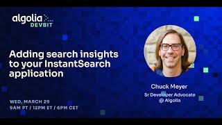 Adding search insights to your InstantSearch application