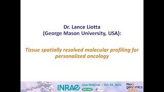 Microgenomics 2021 webinar : Tissue spatially resolved molecular profiling for personalized oncology