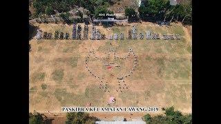 PASKIBRA Kecamatan Lawang 2019 - Pengibaran Bendera membentuk Formasi Garuda