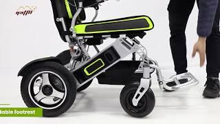 YATTLL-YE200: Travel Lightweight Folding Electric Wheelchair