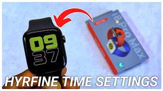 How To Set Time On i8 Pro Max | 12 Hrs Time Format | HryFine Time Settings