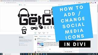 Change or Add Social Media Icons (Facebook, Instagram, Pinterest, YouTube) in Divi Tutorial