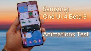 Samsung One UI 4 Beta 3 - Animations Test!