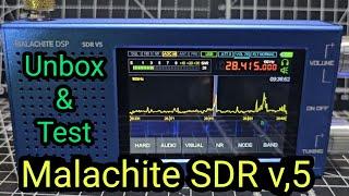 UNBOX - MALACHITE DSP  , SDR V5 Receiver - HF , VHF UHF AIRBAND MARINE BAND