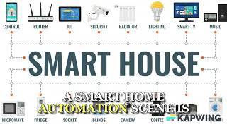 A smart home automation scene