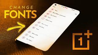 How to change Fonts On Oneplus Devices // Apply New Fonts On OxygenOS