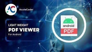 Simple Light Weight PDF Viewer for Android