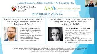 SoDa Symposium for Privacy Week: Prof. Ivan Habernal - January 28, 2025| UMD INFO College