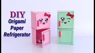 How To Make paper Refrigerator /DIY Origami Refrigerator idea