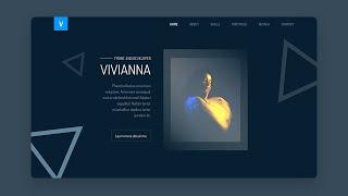 Landing Page Design Only HTML & CSS With Animation | Portfolio Website Design With CSS Animation