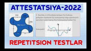 Attestatsiya 2022 savollari. Namunaviy testlar yechimi. #math #attestatsiya