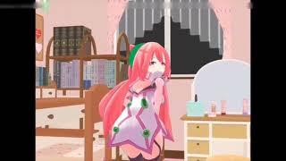 MMD cute girl fart animation