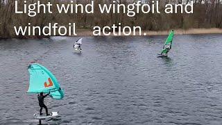 Light wind wind- and wingfoil action @ZSG