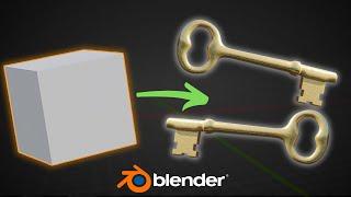 Model an Antique Key in Blender in 1 Minute!