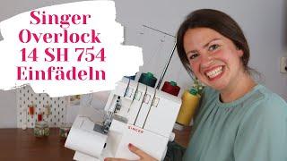 Singer Overlock einfädeln 14SH754 - Schritt für Schritt ️Werde ein Einfädel-Fuchs (auch bei Lidl)