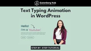 How to Create Text Typing Animation Effect using CSS | WordPress Tutorial for Beginners