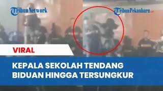 Viral! Diduga Oknum Kepsek Lecehkan dan Tendang Biduan Dangdut dari Panggung Hingga Tersungkur