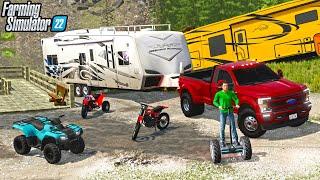 CAMPING TRIP FOR MEMORIAL DAY | Farming Simulator 22