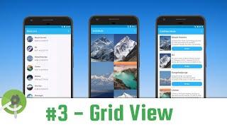 RecyclerView part 3 - Grid View - Android Studio Tutorial