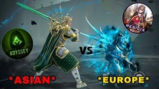 Asia vs Europe*Intense Battle* ‍Resilix vs Odyssey Part -2 || Shadow Fight 4 Arena