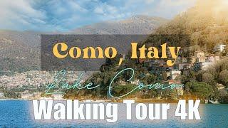 Busiest Lakeside Town! | Como, Italy Walking Tour 2024 4K | Lake Como |