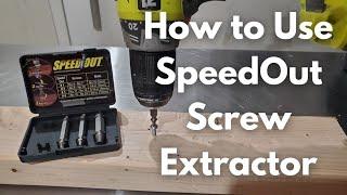 How to Use SpeedOut Screw Extractor - Success AND Fail!