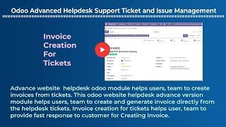 help desk - Invoice creation for create tickets, create Invoice from tickets in odoo helpdesk module