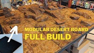 Full Guide Desert Themed Modular War Gaming Board! | Terrain Building Tutorial | DIY Scenery